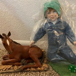 Susan and friend 4-H doll
